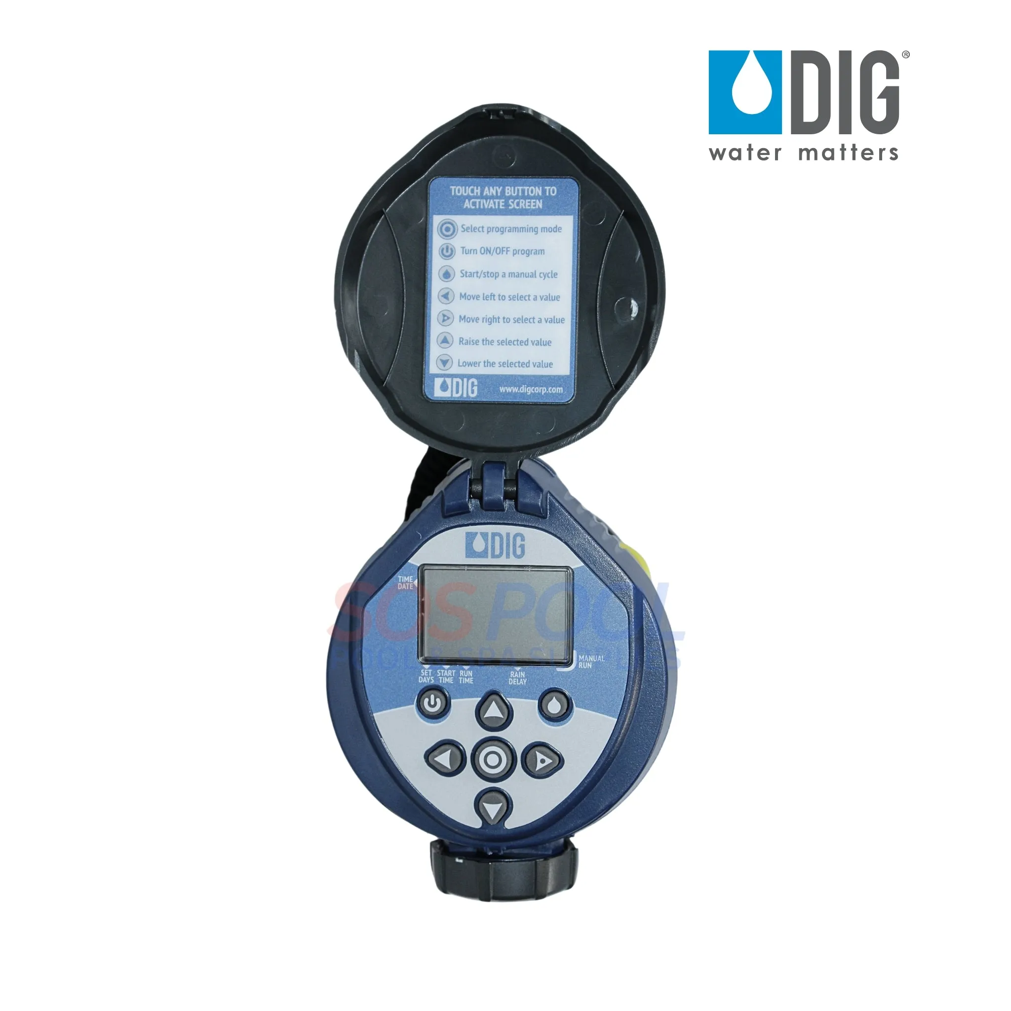 DIG Battery Powered Digital Irrigation Timer | 3/4" Actuator | RBCMVA