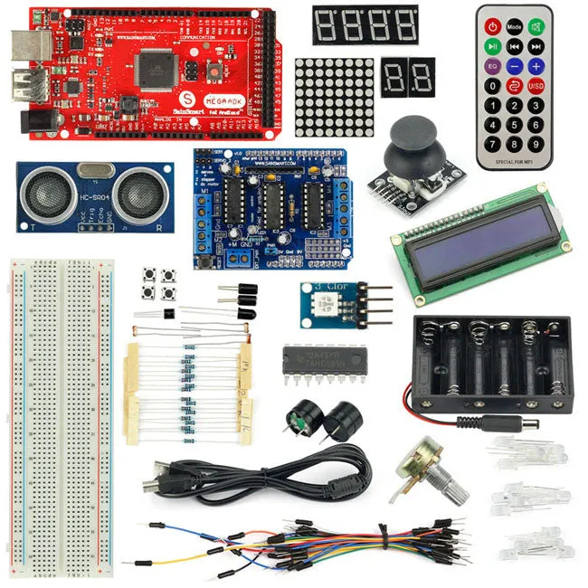 [Discontinued] SainSmart MEGA ADK R3   Distance sensor   L293D   Joystick Starter Kit