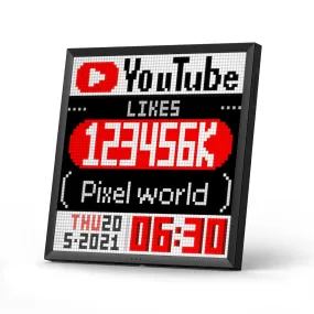 Divoom Pixoo64 Pixel Art LED Display Social Media Counter