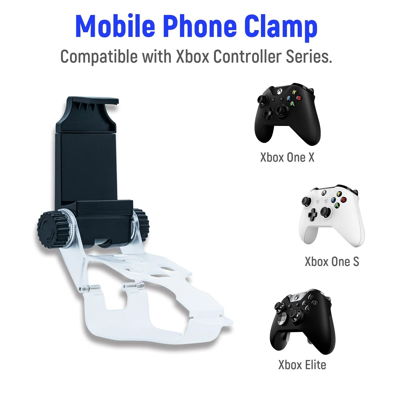 DOBE Mobile Phone Smartphone Clip Mount for Xbox One Wireless for Bluetooth Controller for Xbox One S for Xbox One X Controller