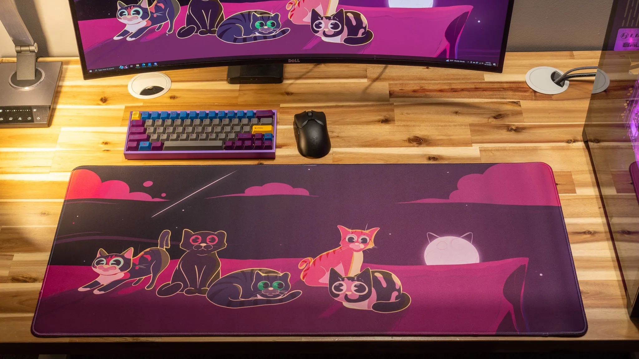 Dooley Noted "Purrfect Evening" Creator Collaboration Limited Edition Gaming Deskmat