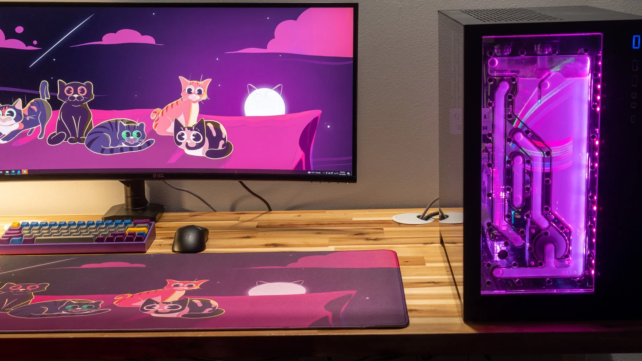 Dooley Noted "Purrfect Evening" Creator Collaboration Limited Edition Gaming Deskmat