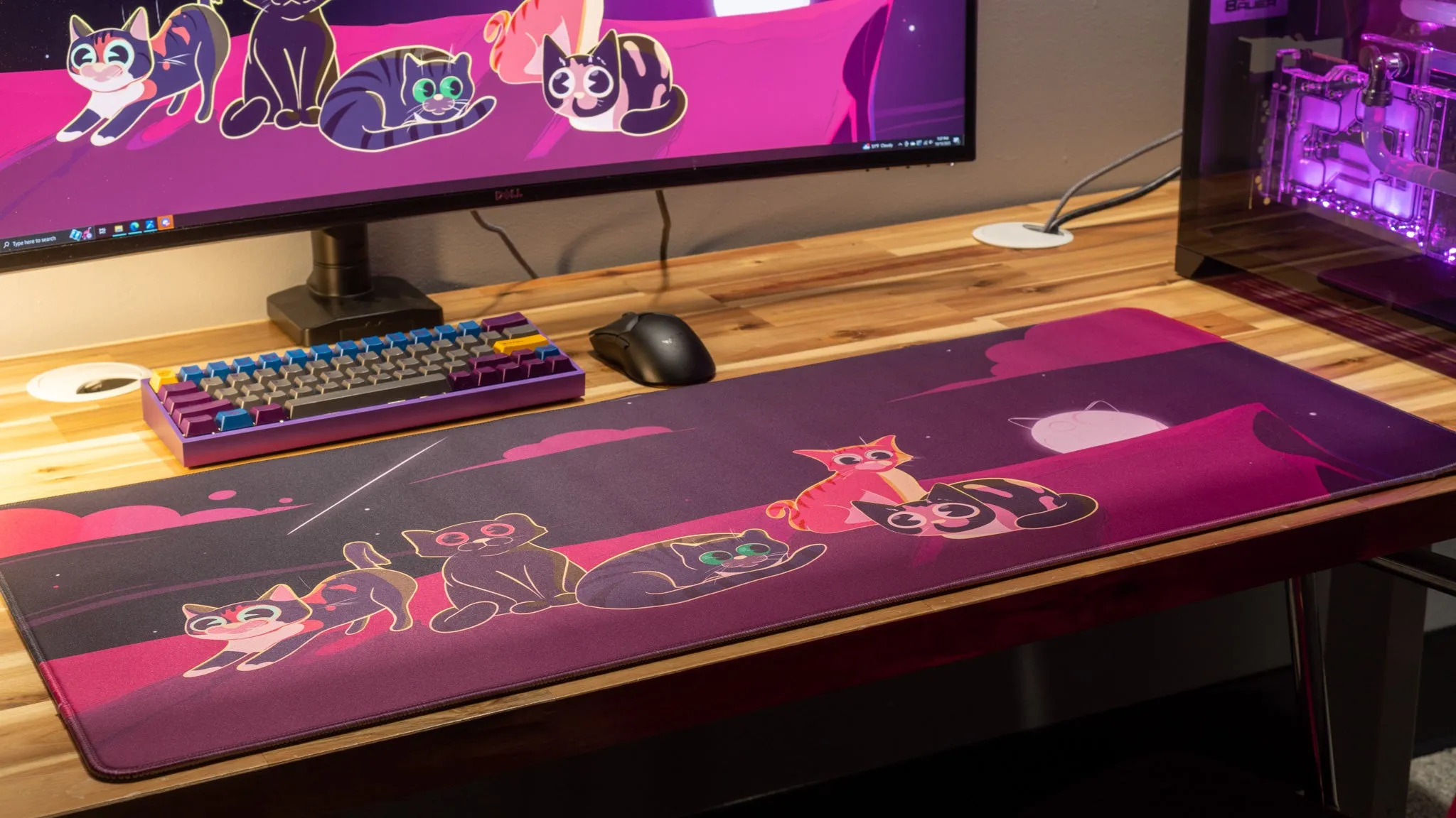 Dooley Noted "Purrfect Evening" Creator Collaboration Limited Edition Gaming Deskmat