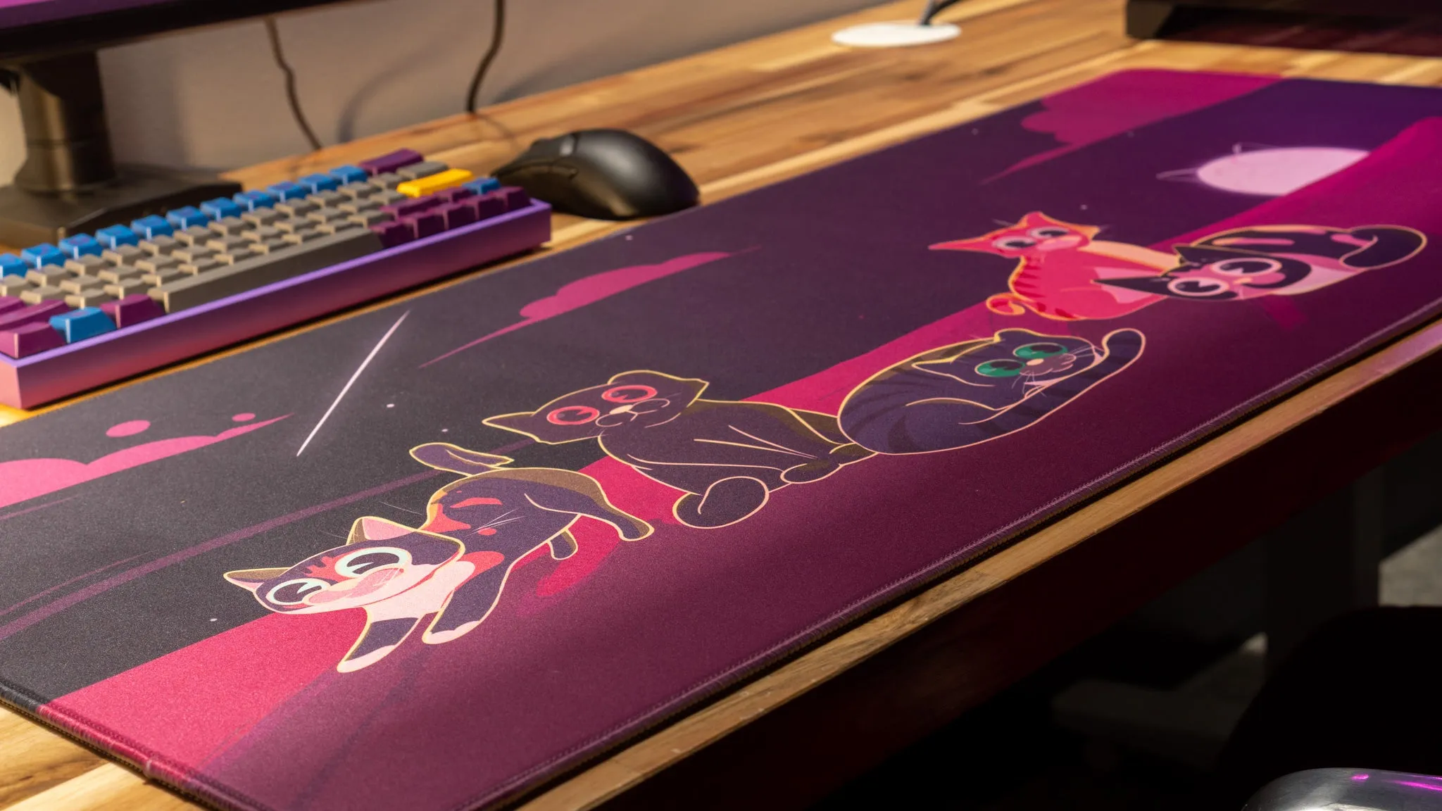 Dooley Noted "Purrfect Evening" Creator Collaboration Limited Edition Gaming Deskmat