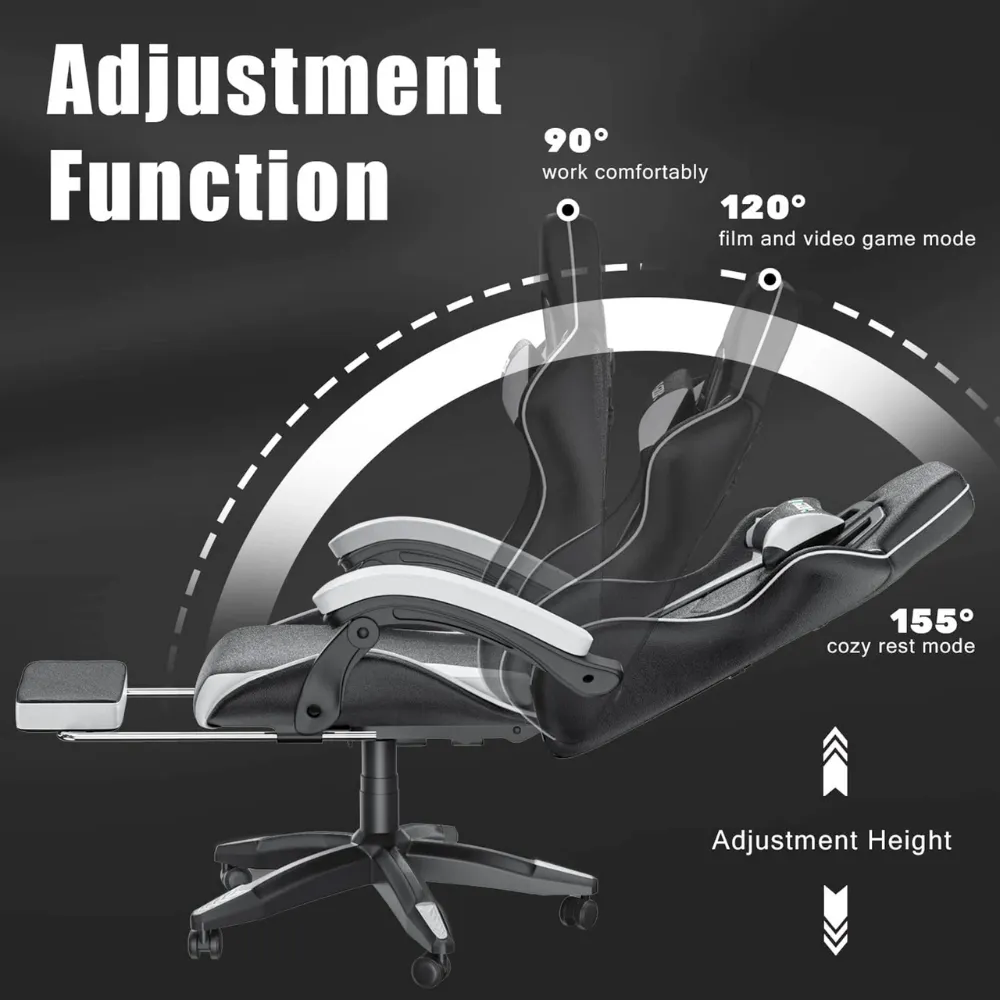 Dragon Gaming Chair with Footrest