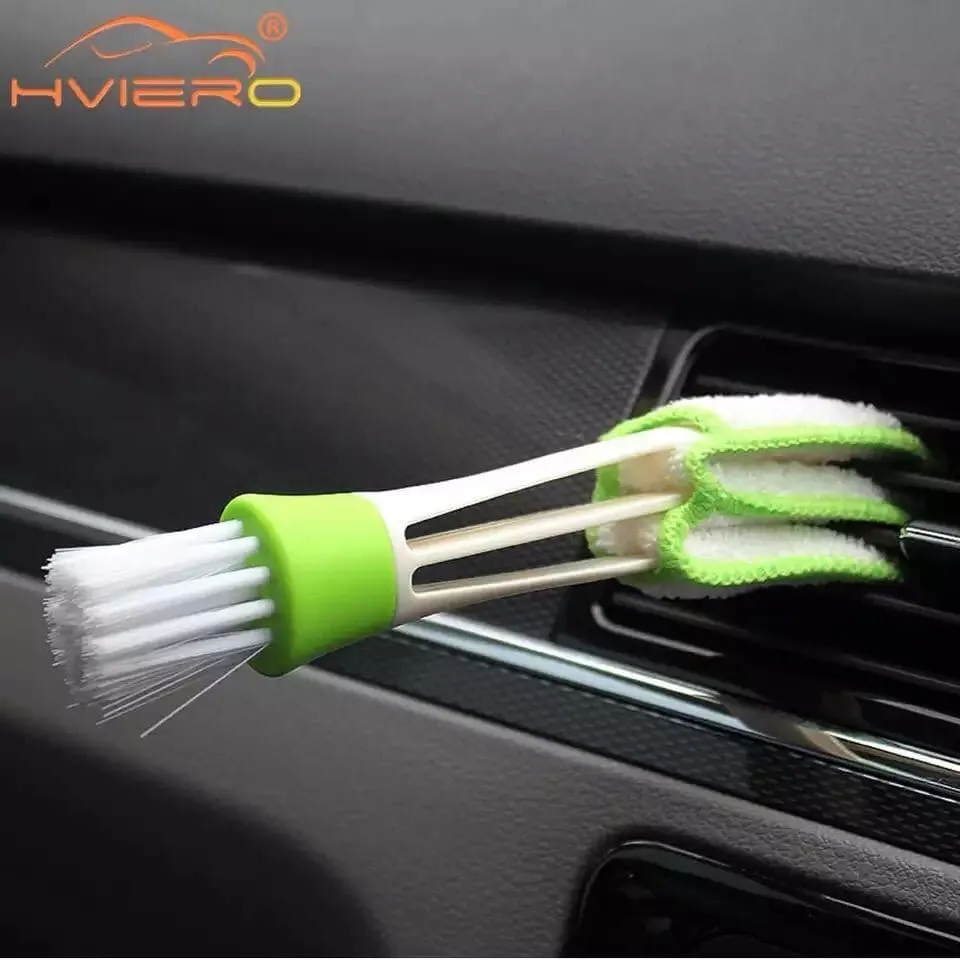 Duster For Car Air Vent, Automotive Air Conditioner Cleaner and Brush, Dust Collector Cleaning Cloth Tool