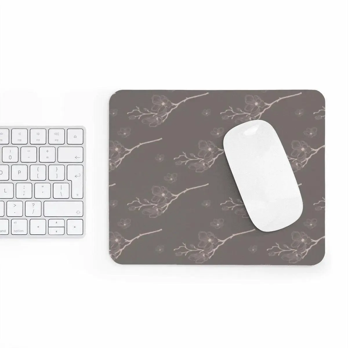 Elegant Floral Neoprene Mouse Pad for a Stylish Office Experience