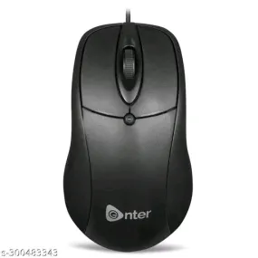 Enter Eternal Wired Optical Mouse – Smooth Precision, Sleek Design (Black)