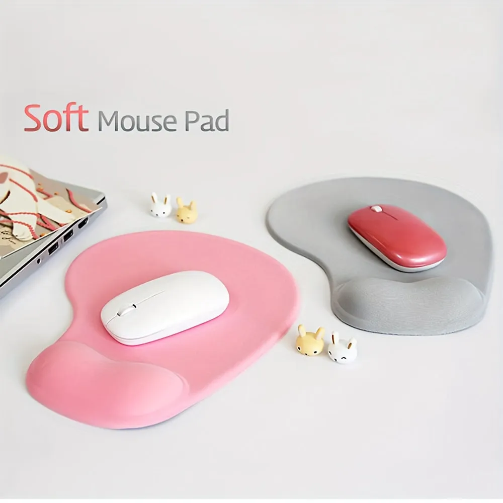 Ergonomic Mouse Pad with Gel Wrist Support for Office or Gaming