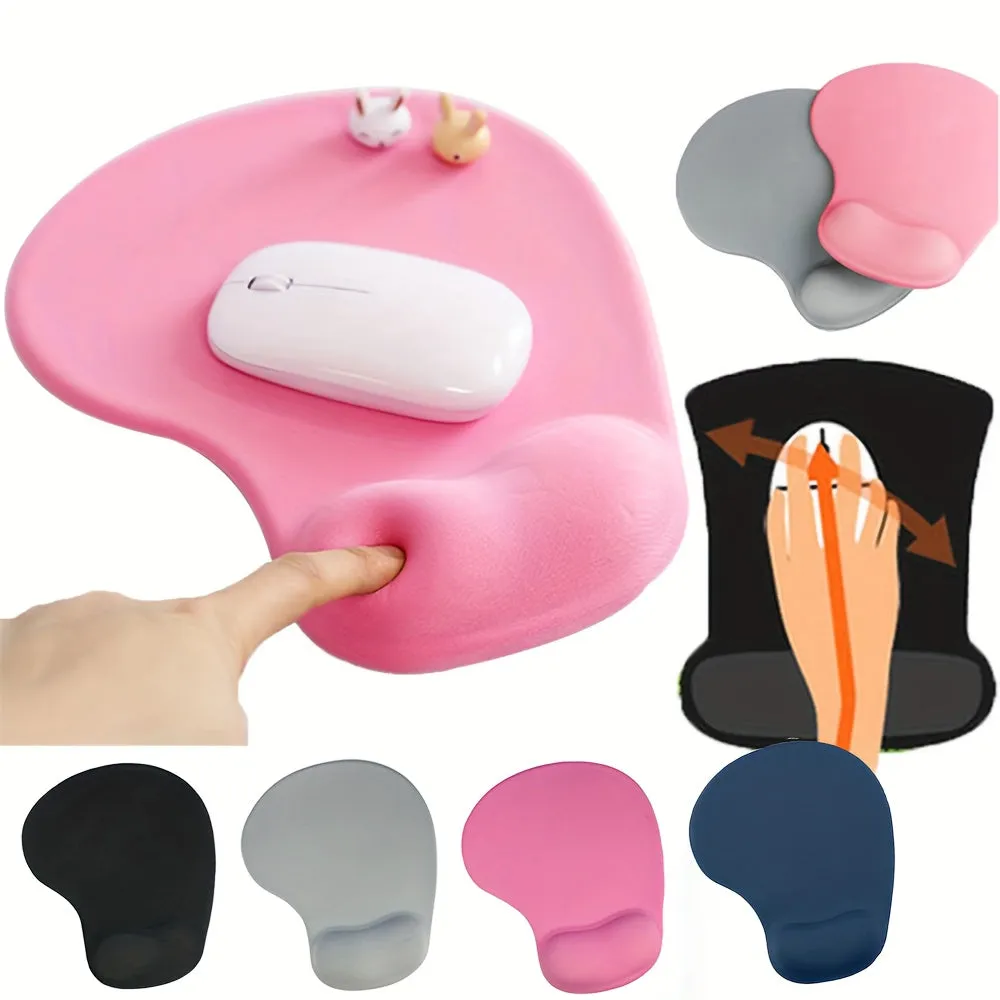 Ergonomic Mouse Pad with Gel Wrist Support for Office or Gaming