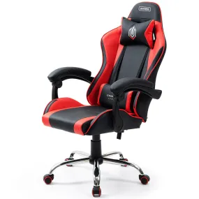 Ergonomic Reclining Gaming Chair with Lumbar & Neck Support, Overdrive