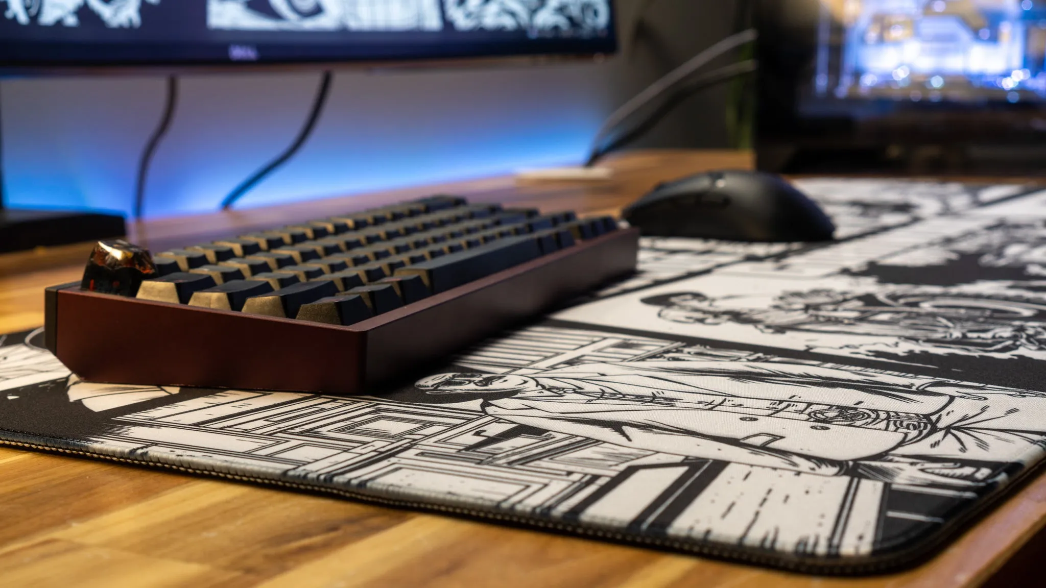 EsfandTV "Cletus Cornwood B&W" Limited Edition Content Creator Collaboration Gaming XL Gaming Mouse Pad