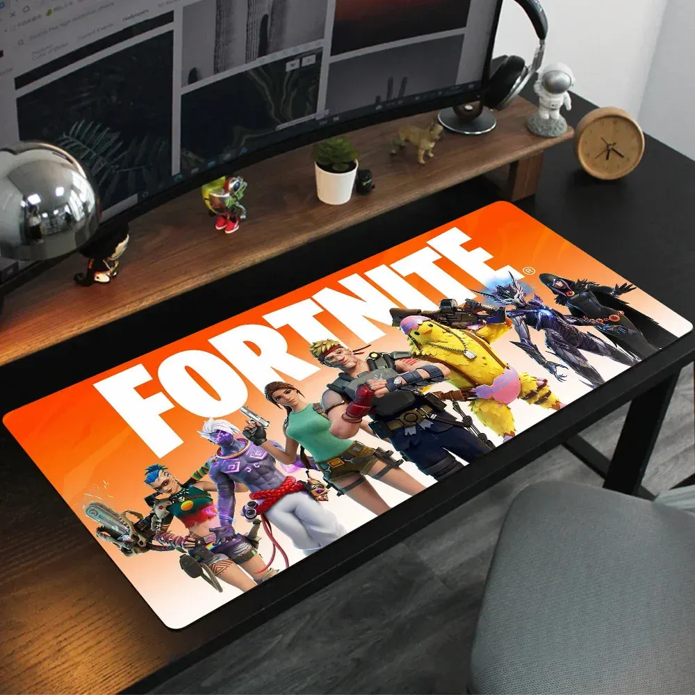 F-fortnite Mousepad Mouse Mat Desk Mat With Pad Gaming Accessories Prime Gaming XXL Keyboard Pad Padding Mat