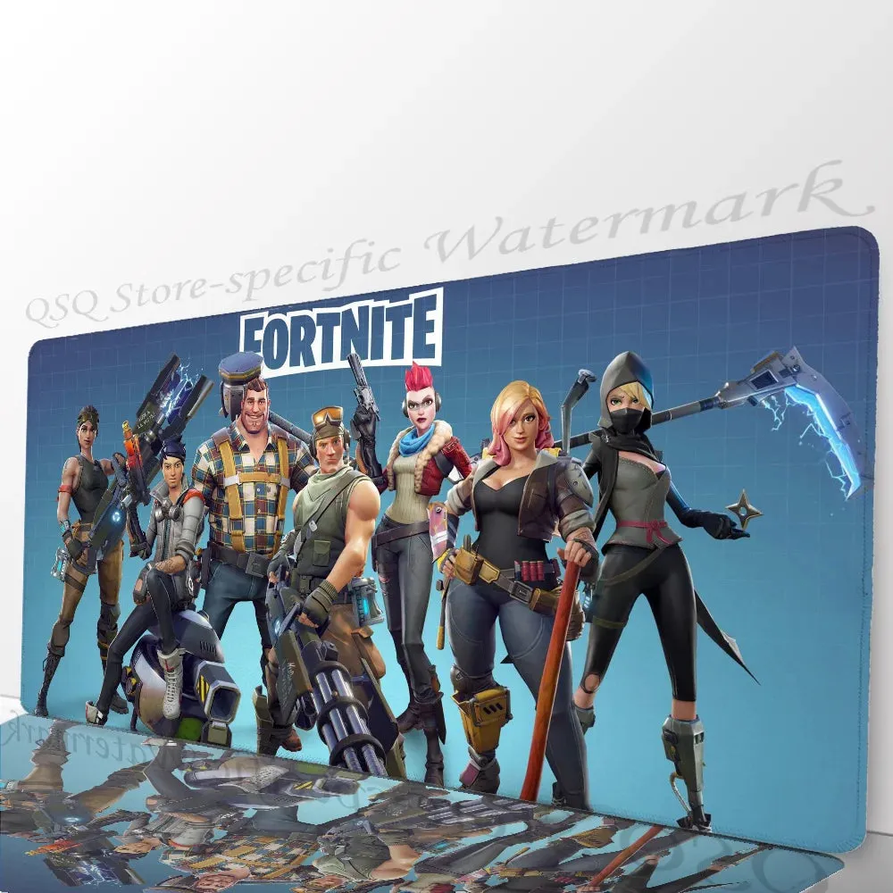 F-fortnite Mousepad Mouse Mat Desk Mat With Pad Gaming Accessories Prime Gaming XXL Keyboard Pad Padding Mat