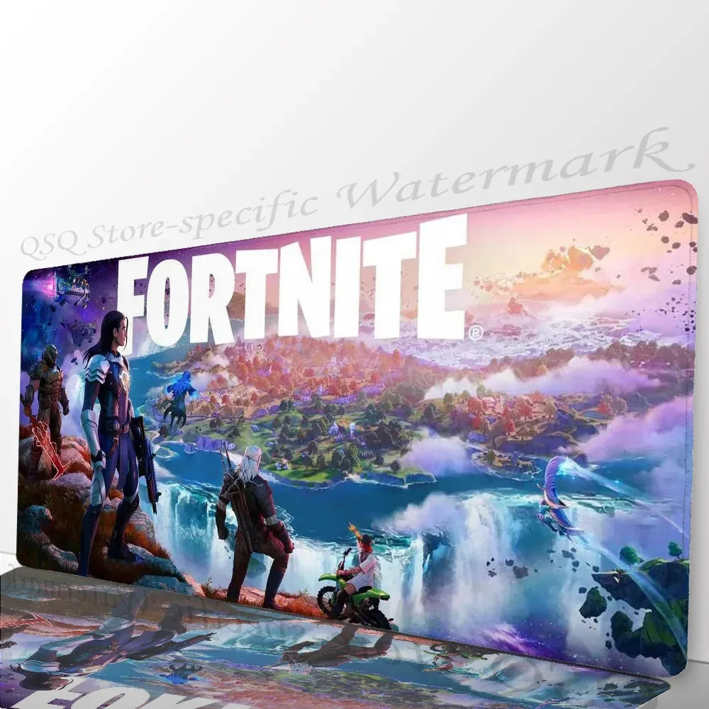 F-fortnite Mousepad Mouse Mat Desk Mat With Pad Gaming Accessories Prime Gaming XXL Keyboard Pad Padding Mat