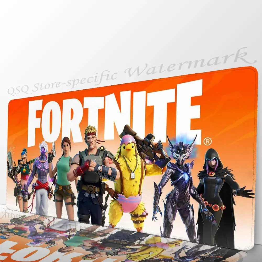 F-fortnite Mousepad Mouse Mat Desk Mat With Pad Gaming Accessories Prime Gaming XXL Keyboard Pad Padding Mat