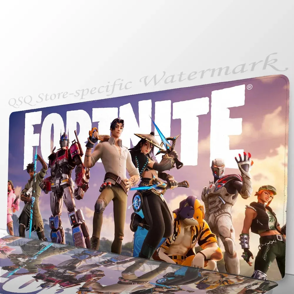 F-fortnite Mousepad Mouse Mat Desk Mat With Pad Gaming Accessories Prime Gaming XXL Keyboard Pad Padding Mat