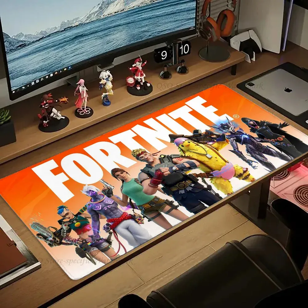 F-fortnite Mousepad Mouse Mat Desk Mat With Pad Gaming Accessories Prime Gaming XXL Keyboard Pad Padding Mat