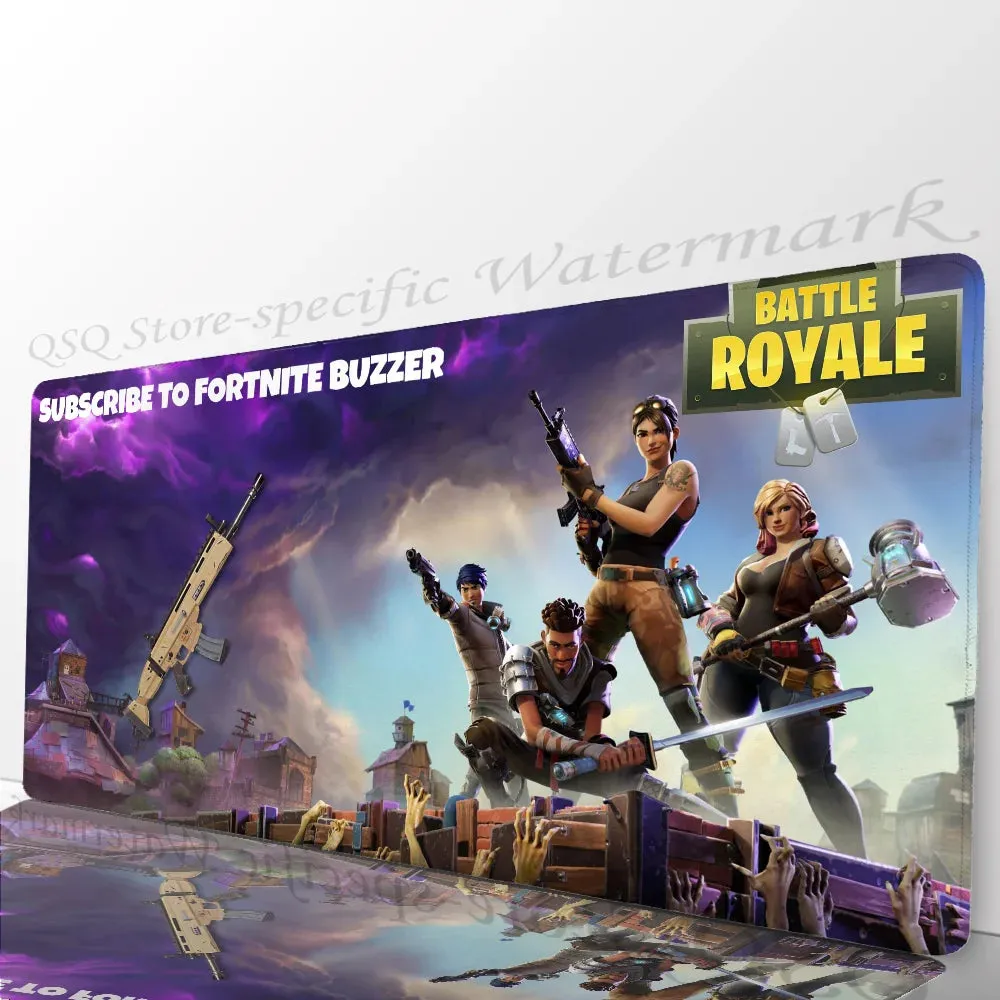 F-fortnite Mousepad Mouse Mat Desk Mat With Pad Gaming Accessories Prime Gaming XXL Keyboard Pad Padding Mat