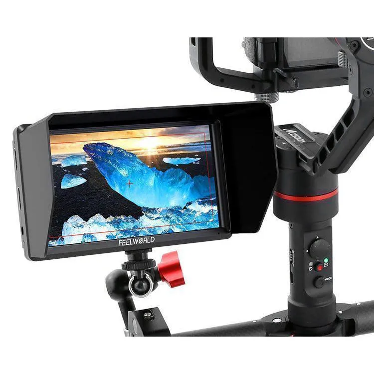 FEELWORLD S55 5.5 Inch DSLR Camera Field Monitor IPS 1280x720 Support 4K HDMI Input Output Tilt Arm Power Output