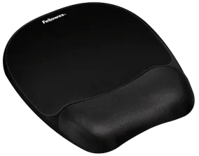 Fellowes Memory Foam Wrist Support With Mouse Pad - Black