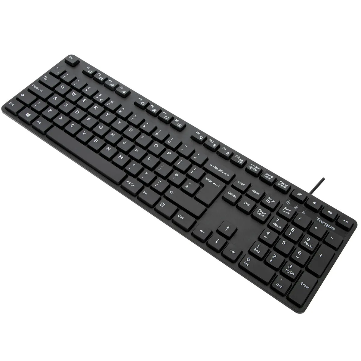 Full-size USB Wired Antimicrobial Keyboard (UK)