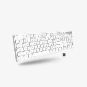 Full Size Wireless Keyboard For Windows PC (White)