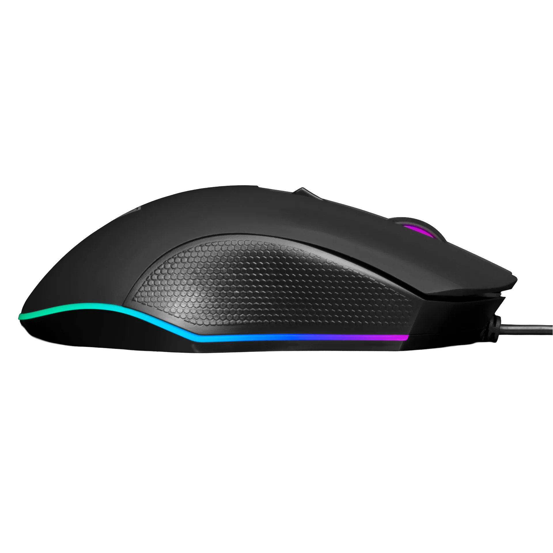 Gamdias Aura GS2 Multicolor Wired Gaming Mouse with 3600-DPI Optical Sensor | Advanced Ergonomic Design - Black