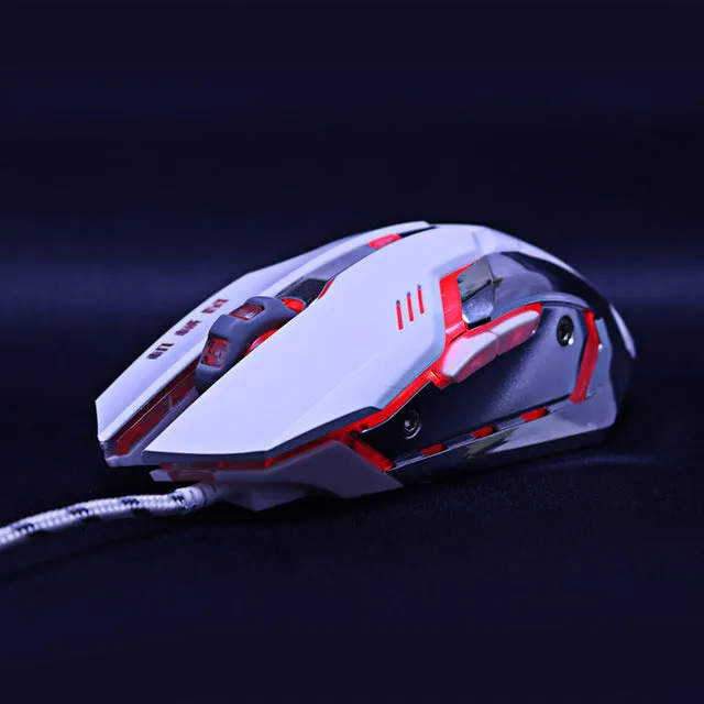 Gaming Mouse DPI Adjustable Computer Optical LED Game Mouse Wired USB Games Cable Mouse for Professional Gamer