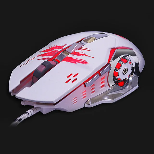 Gaming Mouse DPI Adjustable Computer Optical LED Game Mouse Wired USB Games Cable Mouse for Professional Gamer