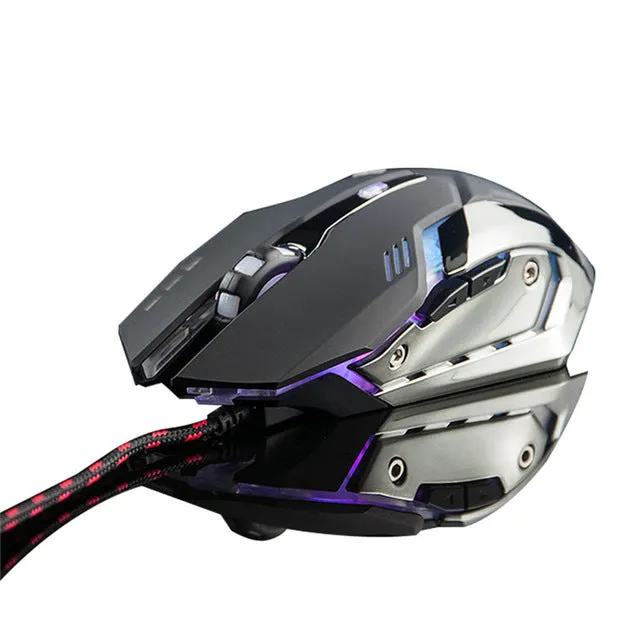 Gaming Mouse DPI Adjustable Computer Optical LED Game Mouse Wired USB Games Cable Mouse for Professional Gamer