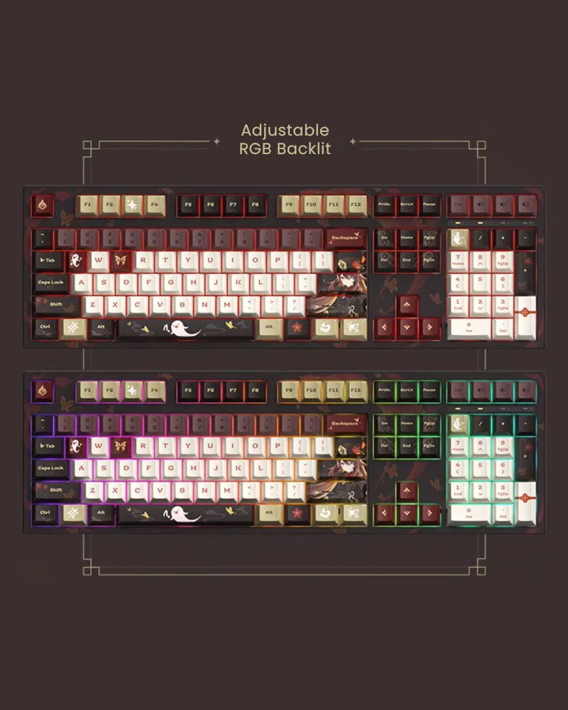 Genshin Impact© Hu Tao Fragrance in Thaw Mechanical Keyboard