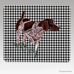 German Shorthair Pointer Houndstooth Mouse Pad