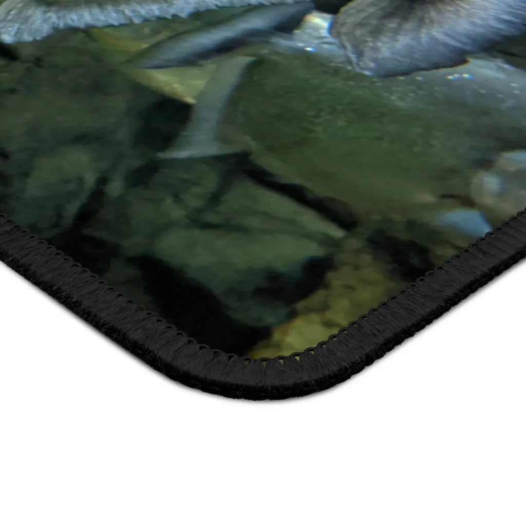 Glitter Green Fish Gaming Mouse Pad