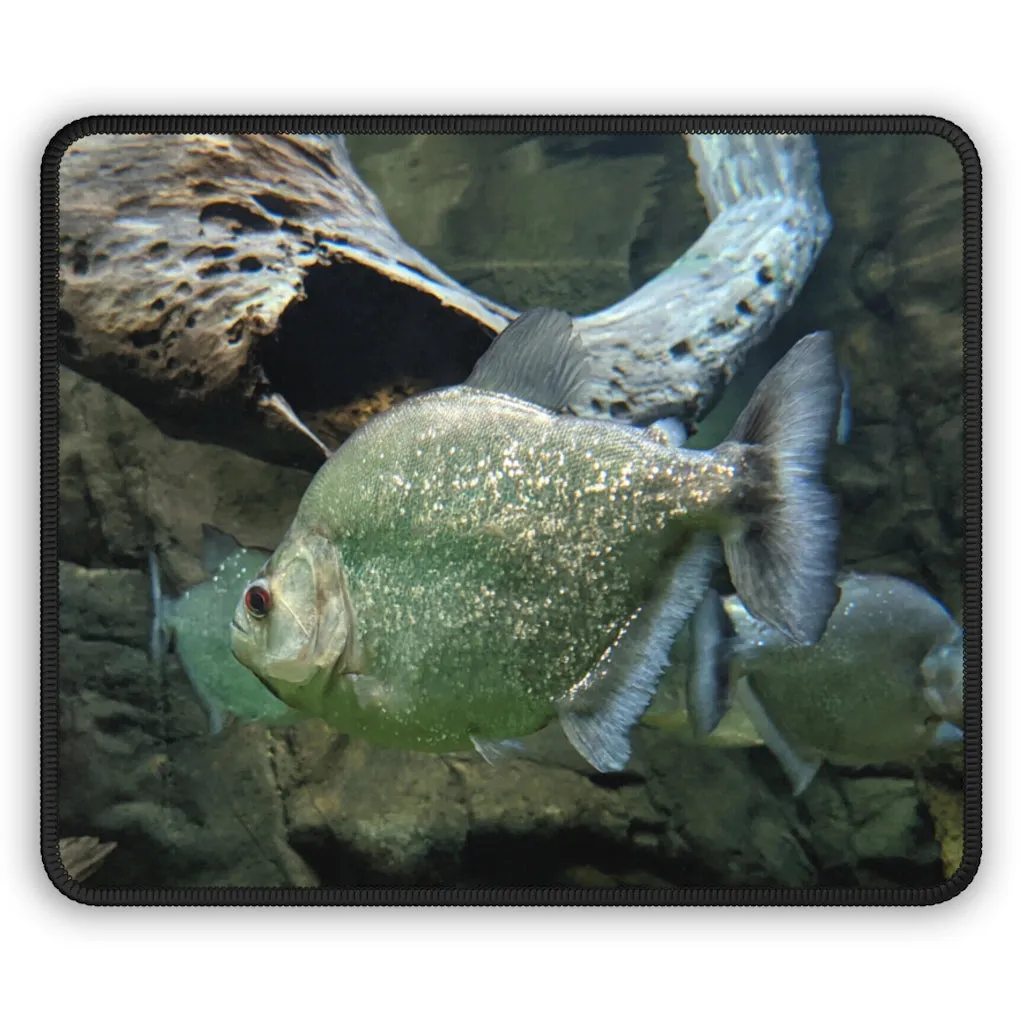 Glitter Green Fish Gaming Mouse Pad