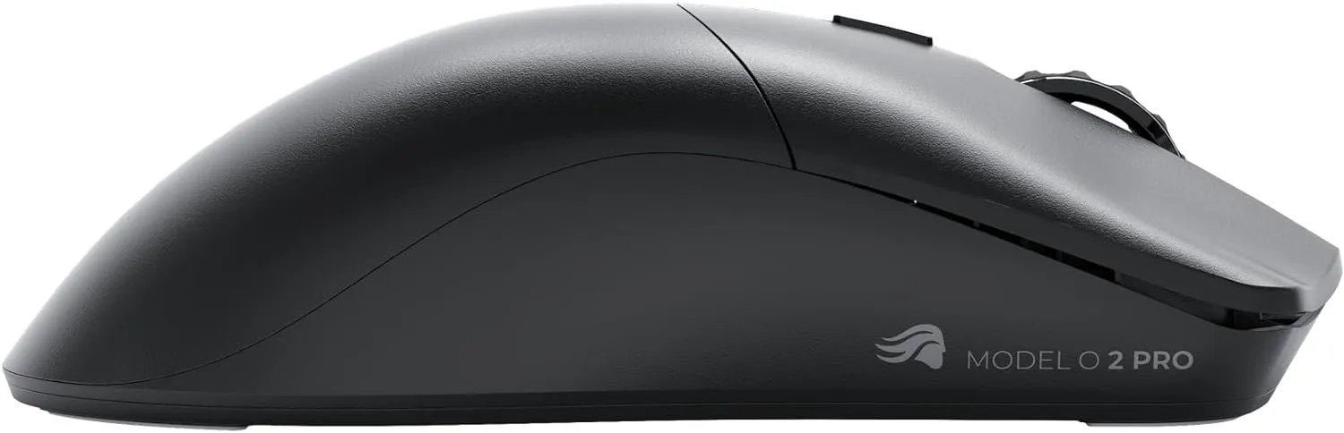 Glorious Model O 2 PRO Wireless Gaming Mouse – 2.4GHz, 1ms Response, 57g Ultralight, 26K DPI, RGB, Ambidextrous, 6 Buttons, 100M Clicks, Long Battery Life, PTFE Feet – Black