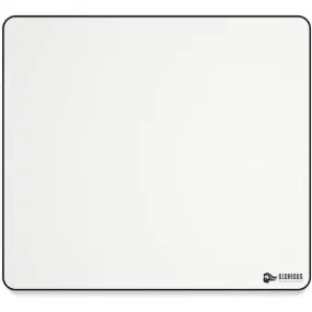 Glorious XL Gaming Mouse Mat/Pad - Large, Wide (XL) White Cloth Mousepad, Stitched Edges | 16"x18" (GW-XL)