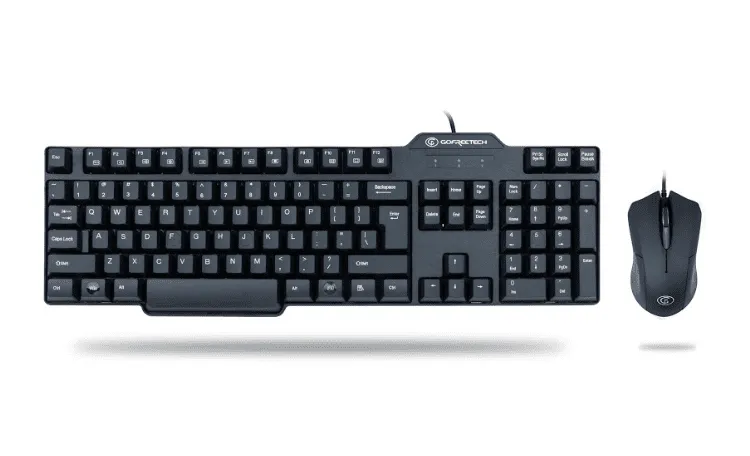 Gofreetech Wired Kb/Mouse Combo - Black