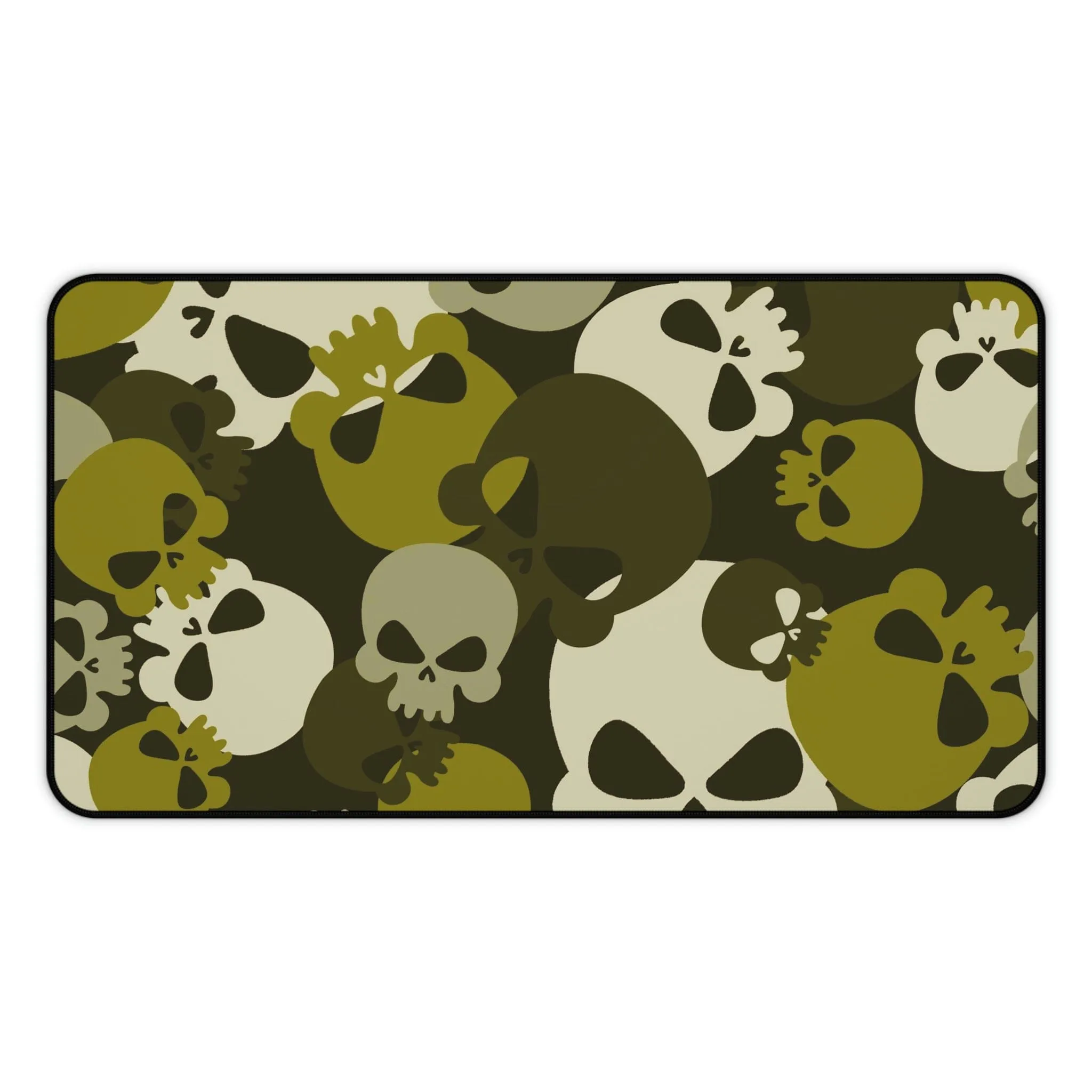 Green Skull Camo Desk Mat 3 Sizes