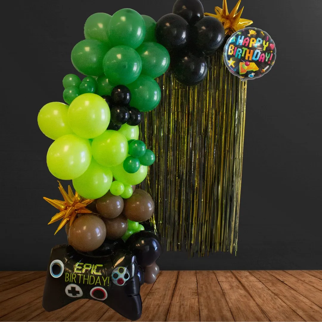 Happy Birthday Gaming Round Foil Balloon (18 Inches)