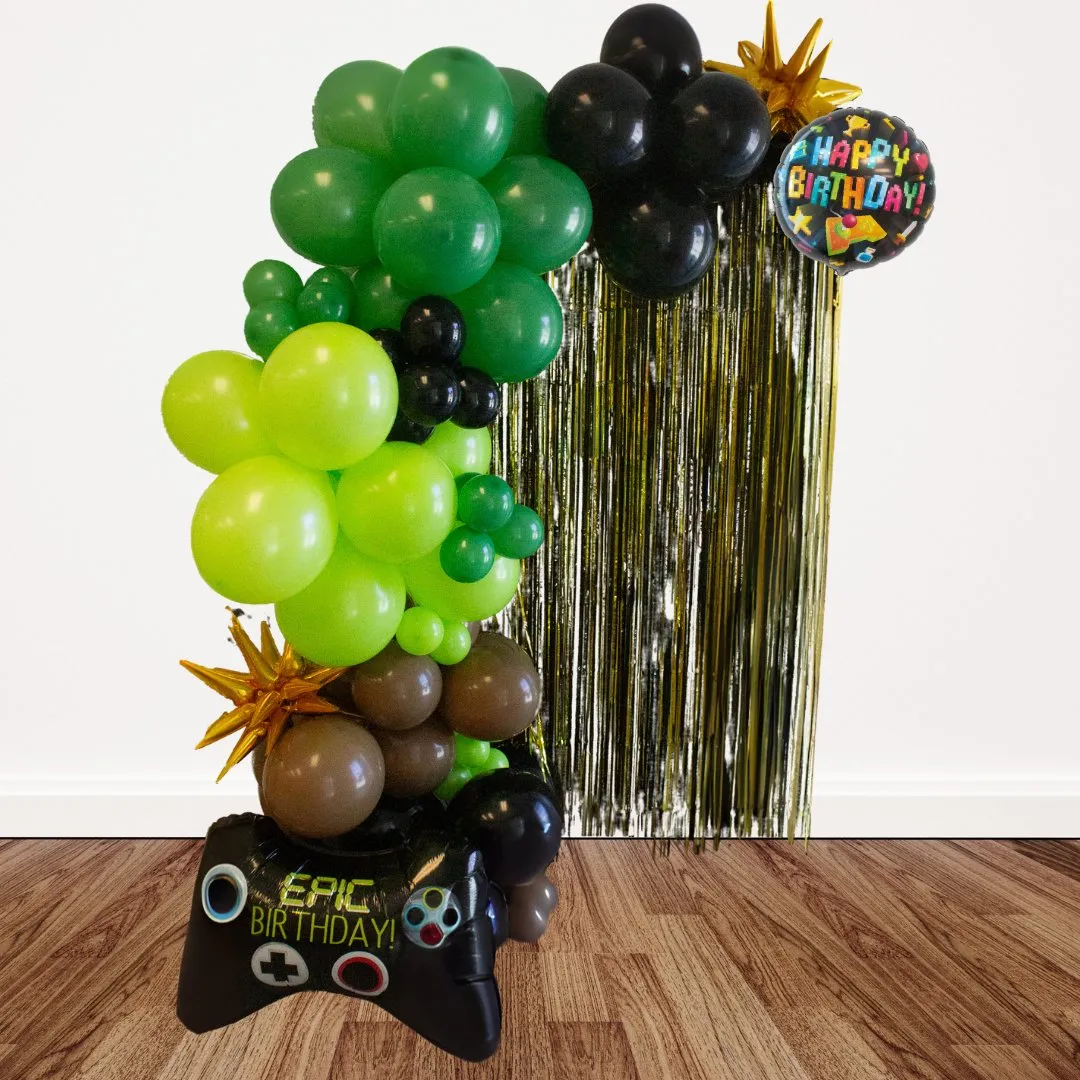 Happy Birthday Gaming Round Foil Balloon (18 Inches)