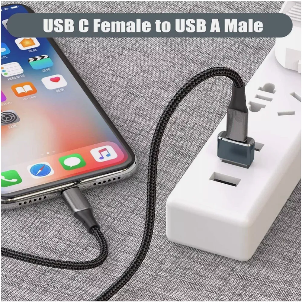 High-Speed Data Type C Female To Usb Male Adapter