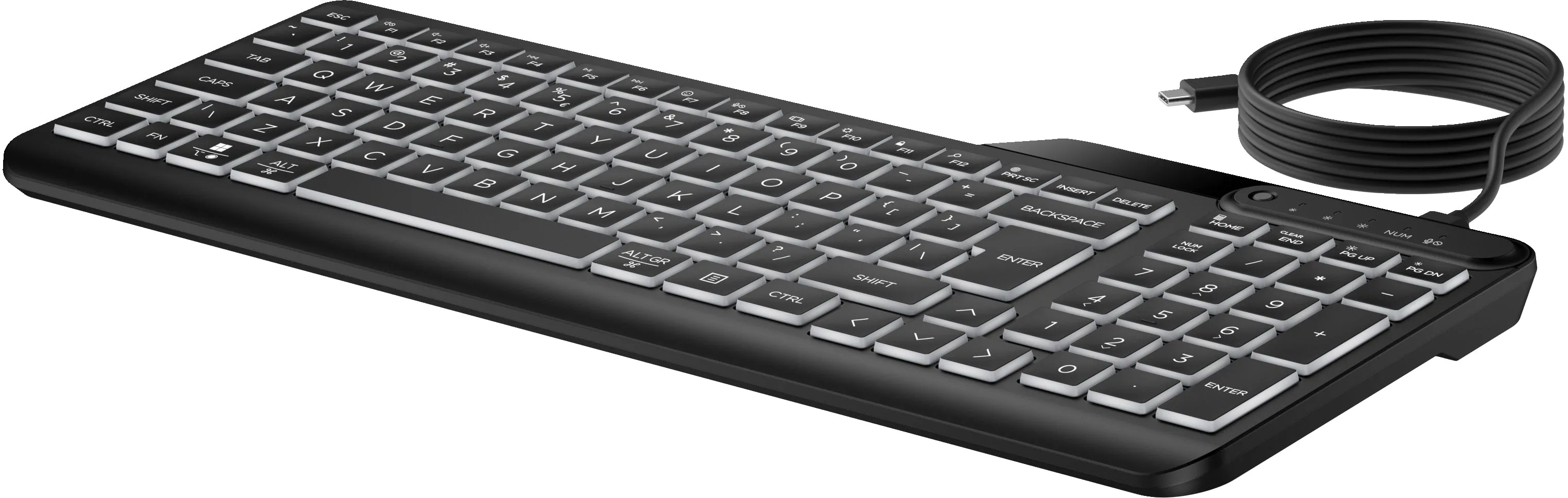 Hp 405 Multi-Device Backlit Wired Keyboard Smartbuy