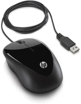 HP X1000 Wired Mouse (Black and Grey)