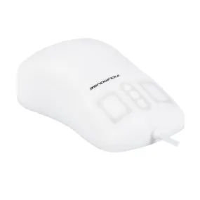 Indukey TKH-MOUSE-SCROLL-IP68-WHITE-LASER Ergonomic Mouse