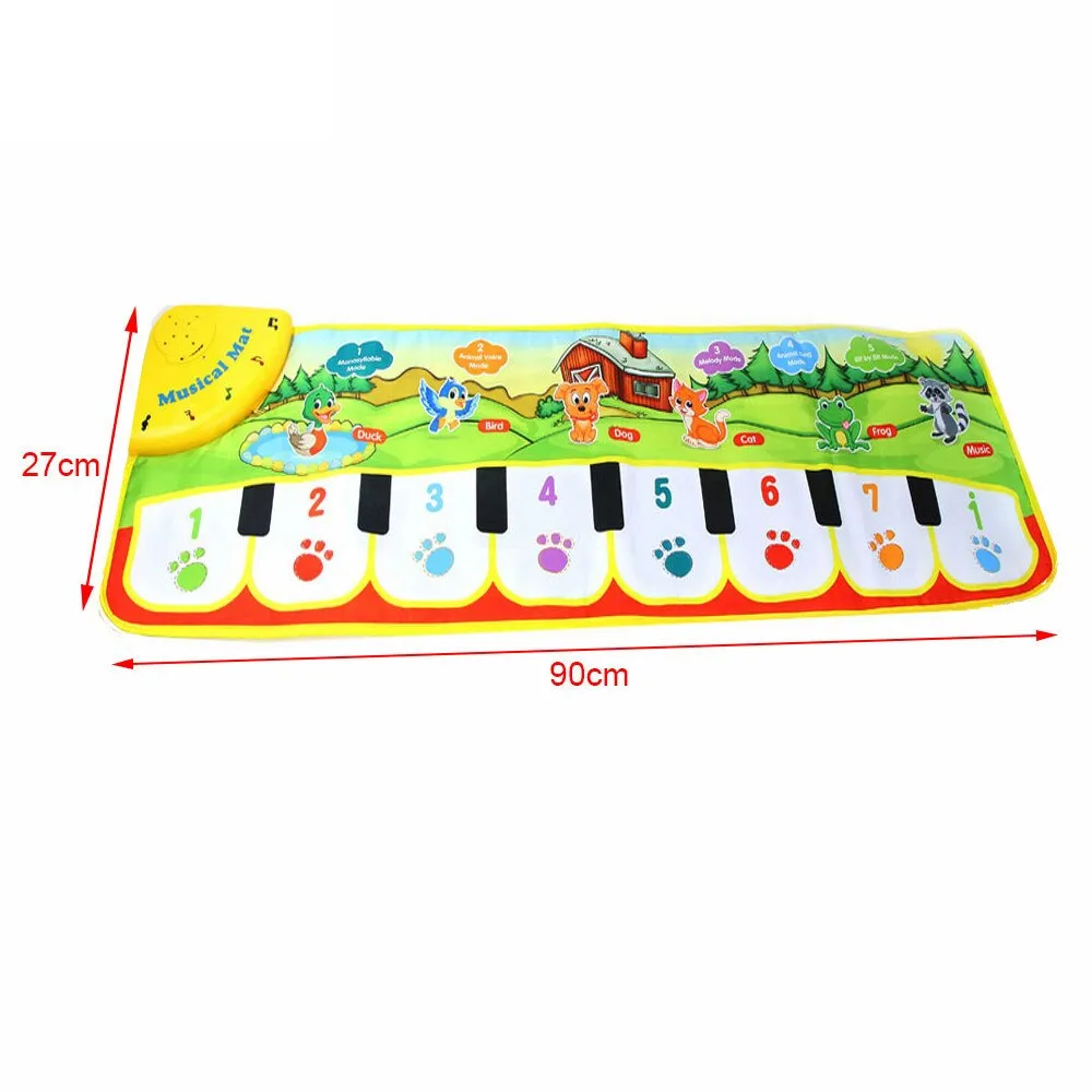 Interactive Animal Sound Piano Mat - Fun Educational Toy for Kids