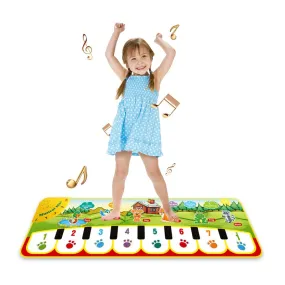 Interactive Animal Sound Piano Mat - Fun Educational Toy for Kids