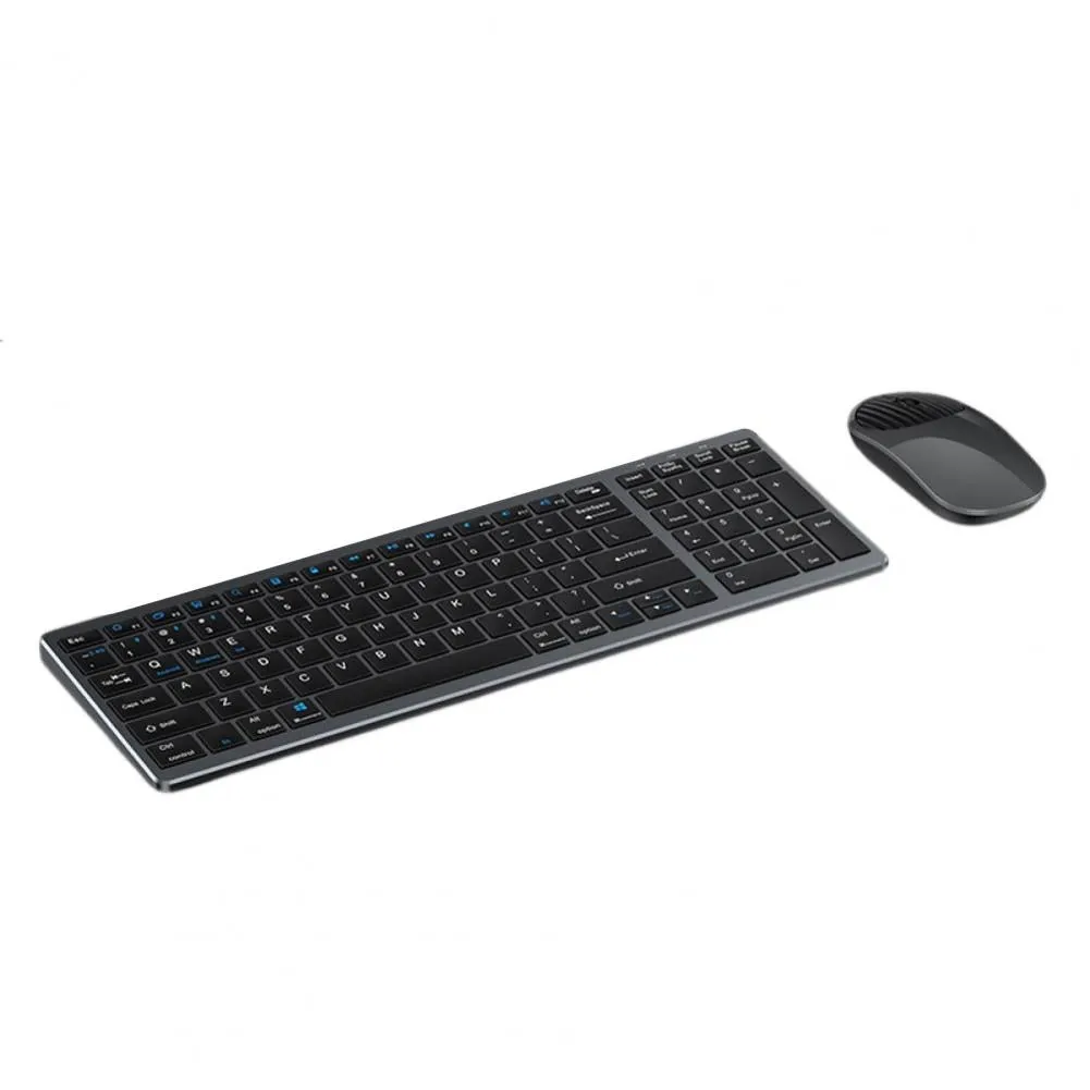 Keyboard Mouse Set Three-mode Connection 2.4Ghz Dual  Bluetooth-compatible Slim Computer Keyboard Mouse Set Computer Accessories