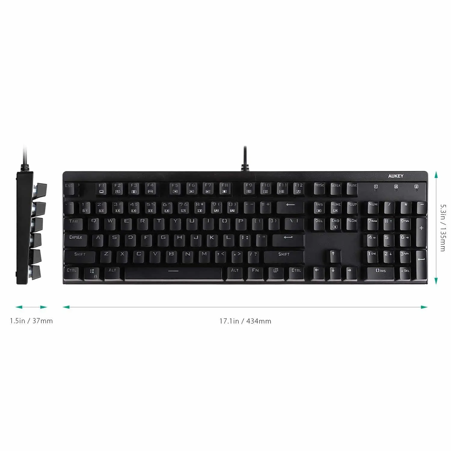 KM-G6 104 Key LED-Backlit Mechanical Keyboard