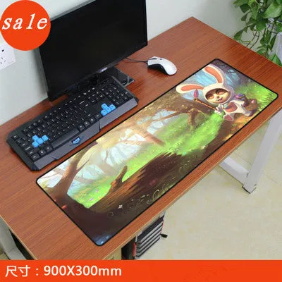 Large locking edge League of Legends Gaming Mouse Pad